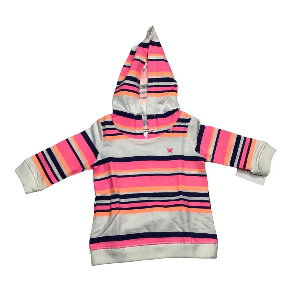NWT Carter’s Baby 3M Girls Sweatshirt Hoodie Hooded Pant Set Outfit NEW Carters